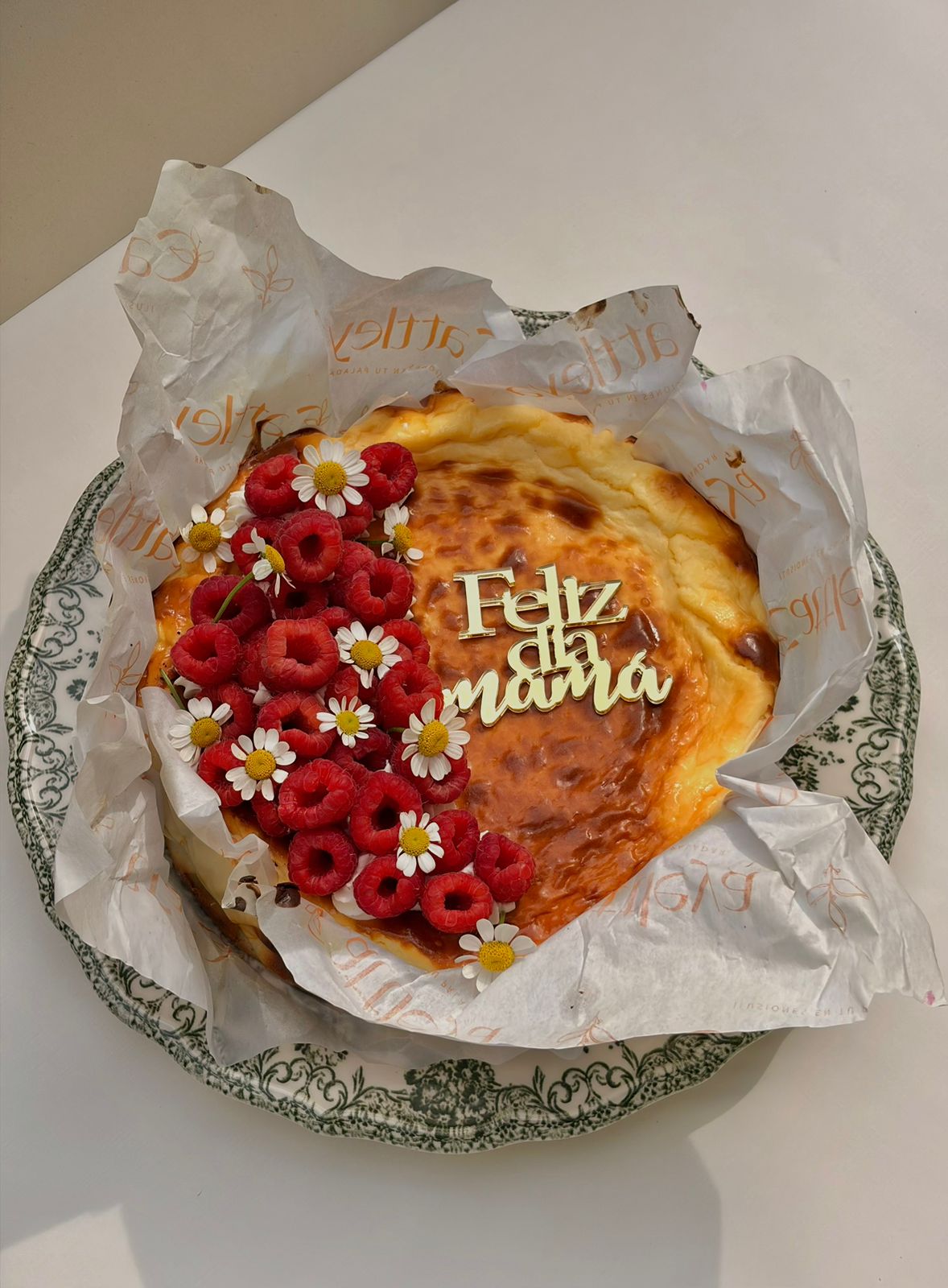 Tarta Rústica de Queso (Con azúcar)